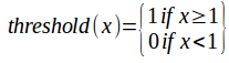 Neural Network Threshold Function