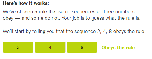 Problem Solving Puzzle from the New York Times