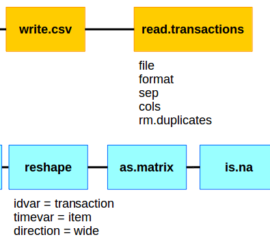 arules transaction creation from data.frames